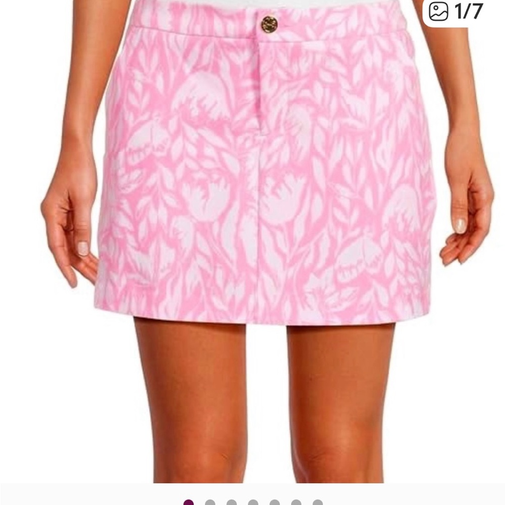 Lilly Pulitzer NWT size 4 Colette Knit Skort Rousseau Pink Tulip To Tango